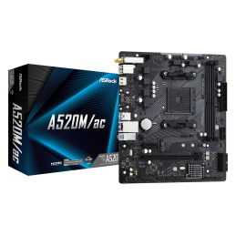 ASRock A520M/AC AM4 AMD...