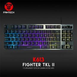 Teclado Fantech K613 Fighter TKL II Tournament Edition Rgb