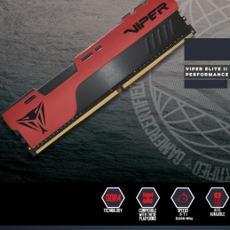 Patriot Viper Elite II 8GB DDR4 2666 AMD/Intel XMP  (PC4 21300) 2.0 PVE248G266C6