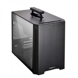 LIAN LI TU150 ITX Black gabinete de Aluminio y vidrio templado  TU150XA