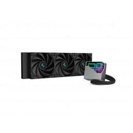 DeepCool LT720 BLACK Premium CPU Cooler 360mm High-Performance FDB Fans Infinity Mirror